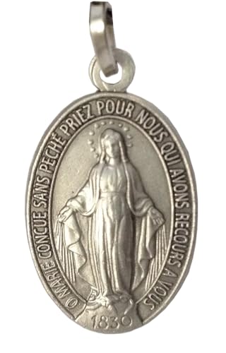 Sterling Silver Sacred Heart Of Jesus Christ Scapular Medal Pendant ...