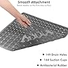ADOV Shower Mat Non Slip Anti Mould, 53x53cm Square Shower Mats for Inside-Shower, Bath Slip Mat, Anti-slip Bathroom Mats with Strong Suction Cups and Drain Holes, Mildew Resistant, Machine Washable #3