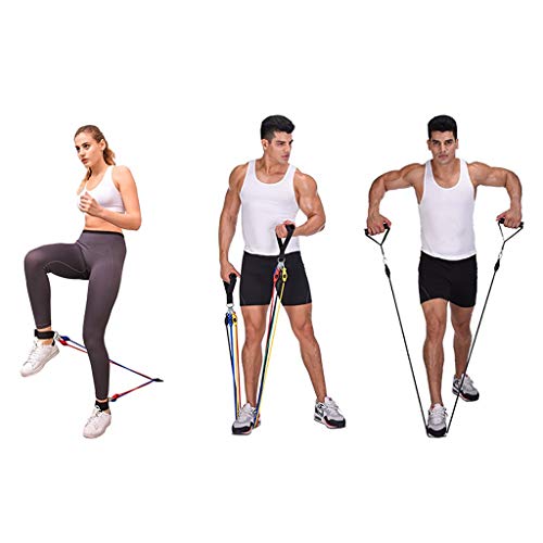 GODDESSLILI Resistance Bands Set with Handles Home Gym Workout Essentials Non Slip Stackable Exercis GODDESSLILI Resistance Bands Set with Handles Home Gym Workout Essentials Non Slip Stackable Exercis