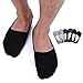 Mens No Show Socks 6 Pack Low Cut Cotton Socks with Full Silicone Non-slip Grip