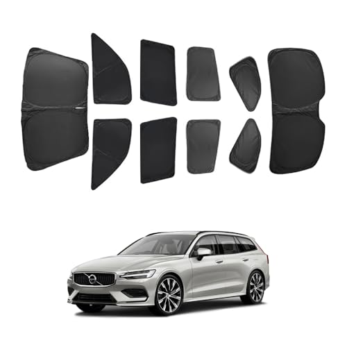 ボルボ V60 2代目 サンシェード 車 遮光シェード プライバシー保護 車窓日よけ 車中泊グッズ 断熱 仮眠 盗難防止 四季兼用 ボルボ V60 2代目 2018年- 吸盤不要 取付簡単 露天駐車 日除け フルセット アウトドア 遮光仕様 SN080
