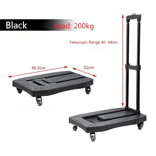 Carretilla plegable de plataforma plana para transporte miniatura 2