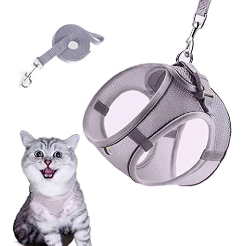 Katzengeschirr Ausbruchsicher Katzenleine Verstellbar Katzen Weste Cover
