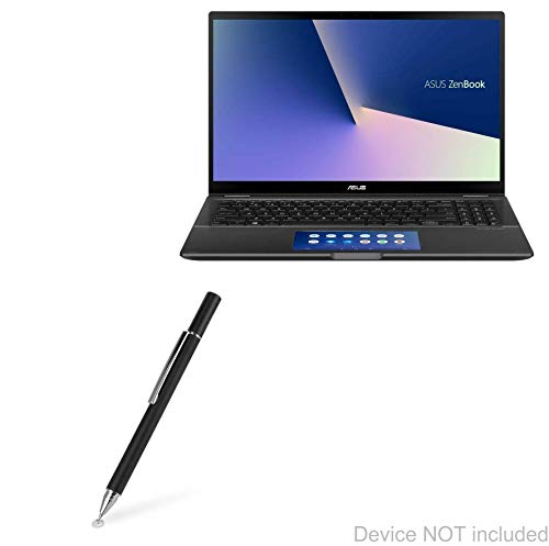 BoxWave Stylus Pen Compatible with ASUS ZenBook Flip 15 UX563FD - FineTouch Capacitive Stylus, Super Precise Stylus Pen for ASUS ZenBook Flip 15 UX563FD - Jet Black