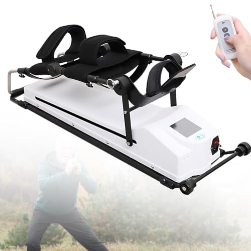 SHAHRYAR Traccionador De Miembros Inferiores, Ejercicio En Rango, Mando Inalámbrico, Velocidad Y ángulo Ajustables, Memoria, Pantalla LCD, para Rehabilitación M