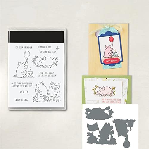 Stamps and Dies for Card Making, DIY Scrapbooking Arts Crafts Stamping Steel Reducing Dies Stamps Arts Provides Silicone Stamps Card for Presents (12)