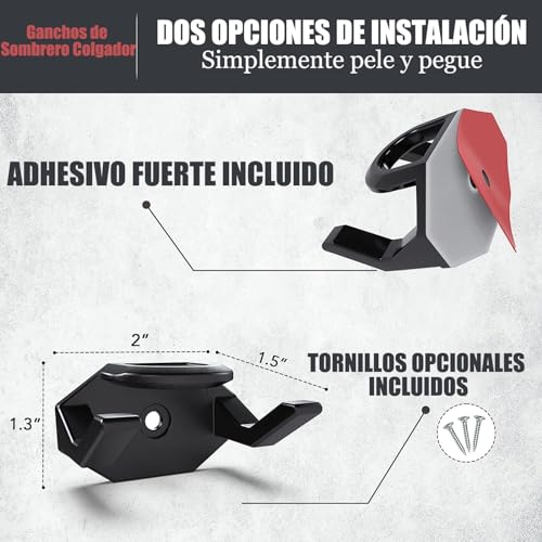 Opiniones de Ganchos para sombreros los preferidos por los clientes. 14 Imagen adicional