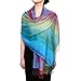 Neelamvar Fashion Colorful flowers Jacquard cotton pashmina Women Wrap Shawl tassels Scarves 75