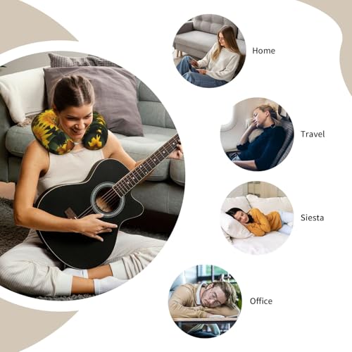 Almohada cervical de espuma viscoelástica negra miniatura 7