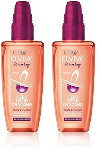  L'Oréal Paris Dream Long Antifrizzo Serum per Capelli lunghi 100ml (Pack of 2) - Anti-frullo e volume naturale
| L'Oréa