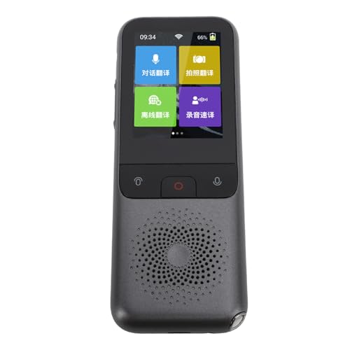Focket Language Translator Device, 136 Languages Online 15 Offline Portable Translator, Offline with 1500mAh Battery for Travel Business International Meetings