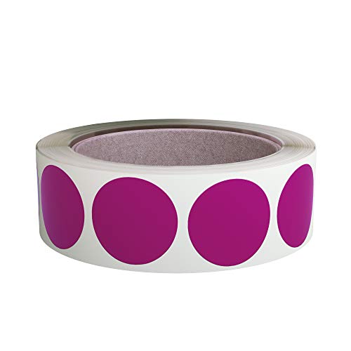 Royal Green 38Mm Roll Of Stickers Purple Dots For Labeling And Inventory 1.5 Inch - 600 Pack #TOP19
