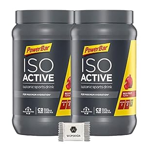 Powerbar ISOACTIVE 600g + GRATIS Womanda druivensuiker (Red Fruit)