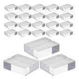 Healvian Soporte Acrílico Transparente para Tarjetas de Presentación Expositor de Mesa Compacto 24 Unidades Organizador Práctico para Oficina Restaurante y Hogar