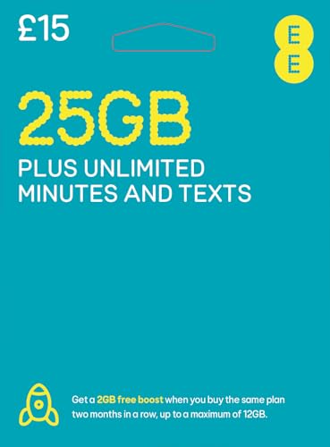 Carte SIM EE 8 Go : appels et internet illimités pour votre voyage à Londres