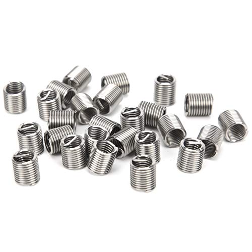 50 Pezzi Inserti Filettati, M8 X 1,25 X 2D