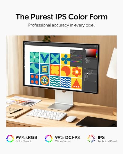 Image of P20 28 inch 4.5K UHD Monitor, IPS Glossy (Honeycomb Without Stand)