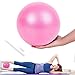 Pilates Ballon de Gymnastique, Yoga Ball Anti-Slip Anti-éclatement Fitness Balles Yoga Ball Équilibre Sport Balle pour 25cm Entraînement Abdominal et des Épaules, Équilibre, Sport, Pilates (Rose)