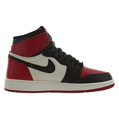 Air Jordan 1 Kid's Retro High OG BG, Bred Toe, Youth Size 5.52