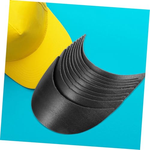 20pcs Boy Girl Hat Accessory Inserts Peaked Cap Visor Liner for Baseball Cap Brim Inserts Hat Shaper for Boys and Girls Making Supplies Black4
