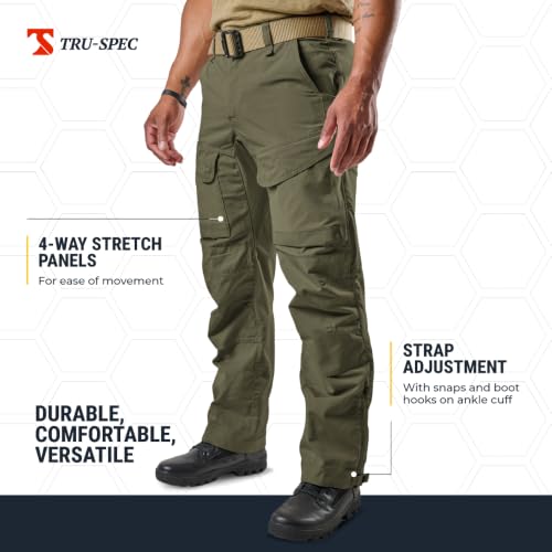 Image of Tru-Spec Xpedition Tactical Pants for Men - Water-Resistant Outdoor Work & Hiking Pants with Dual Zippered Cooling Vents