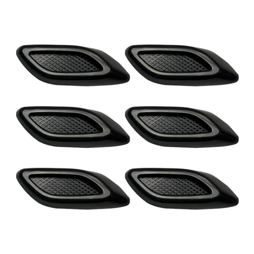 Évent latéral de pare-chocs auto en ABS haute résistance : décoration flux d'air 6 pièces
