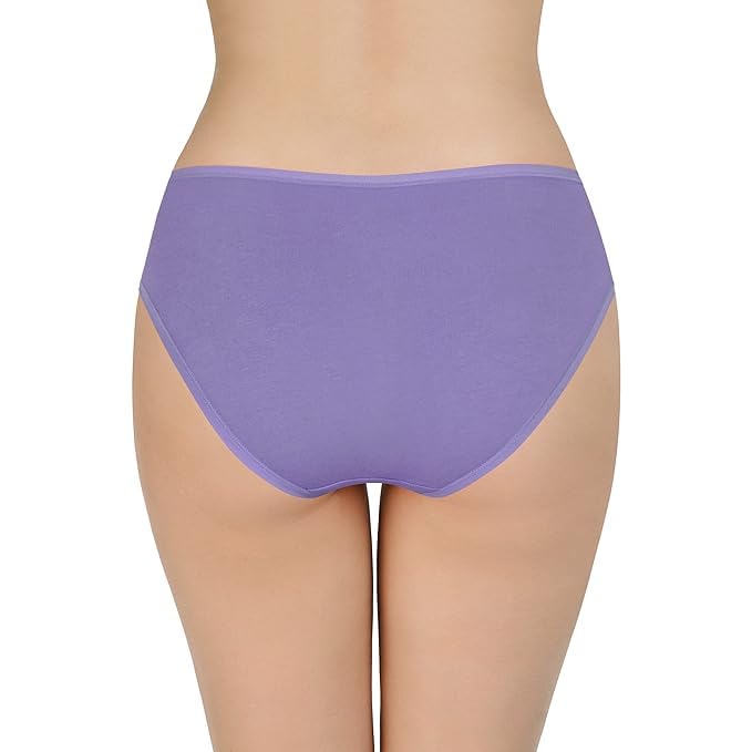 Image of LOURYN KOULYN Solid Low Rise Cotton Bikini Panty Pack(Pack of 3)