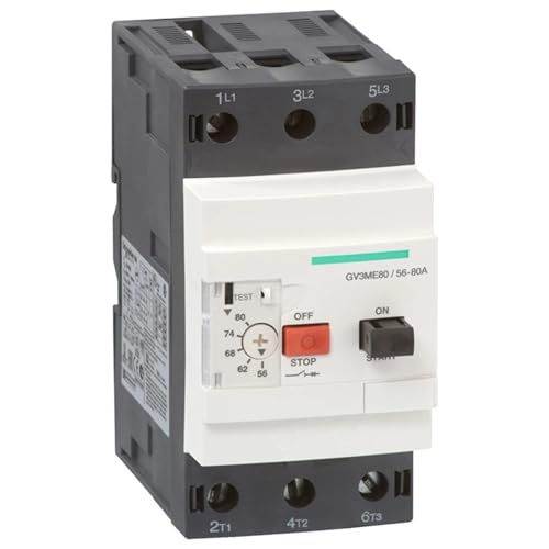 Disjoncteur GV3ME80 1 pièces pour protection moteur triphasé