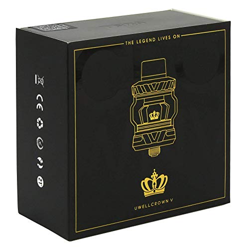 Uwell Crown 5 Tank Clearomizer 5 ml, Durchmesser 24 mm, Verdampfer für e-Zigarette, schwarz – Bild 4