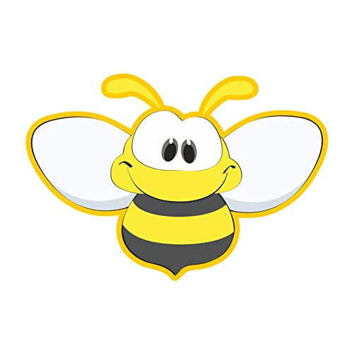Image of Pretty UR Party Bumble Bee Theme Paper Cutouts for Birthday Parties, Honey Bee Party Supplies decor, Birthday Party Decoration Cut-Outs - Yellow (10 pcs)