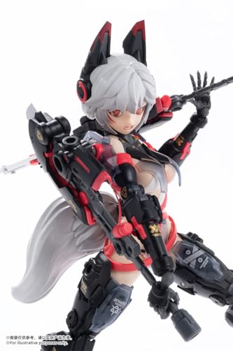 Figura de acción de chica Mecha con orejas de zorro 1/10 miniatura 6