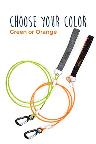 Mighty Paw Chew Proof Dog Leash - Six Foot Metal Cable Lead, Non Chewable Braided Cord With Padded Handle. Chew Resistant, Great For Large Dogs And Teething Puppies (Green) #TOP1