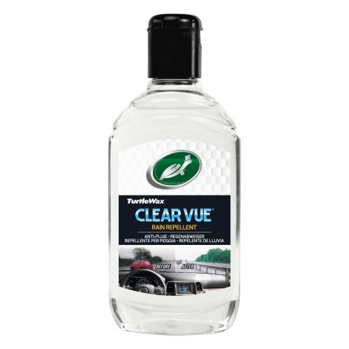 TURTLE WAX FG7816 Repelente de Lluvia ClearVue Líquido, Superconcentrado, Mejora Visibilidad y Seguridad, 300 ml, Multicolor