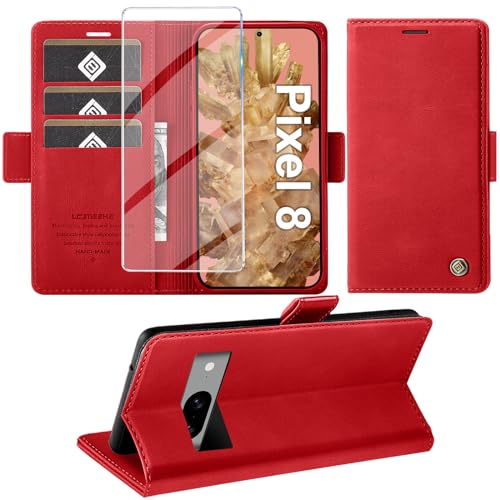 Coque Google Pixel 8 5G avec rabat portefeuille et film protection écran