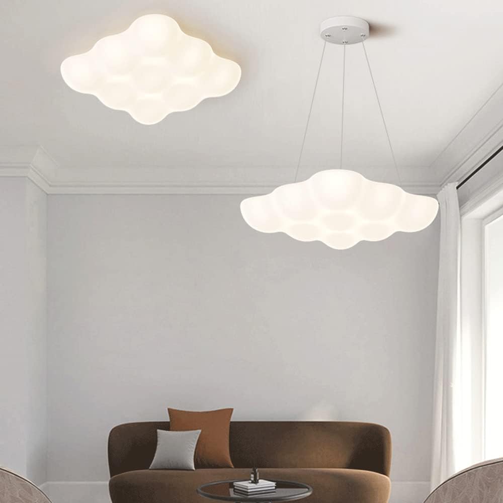 Suspension Carrée En Acrylique Pour Chambre À Coucher, Lampes À Suspension Pour Chambre D'Enfant, Lampe Suspendue Moderne À Led 46 W, Éclairage Décoratif Simple Pour Salle À Manger Diamètre De