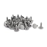 uxcell 50 Pcs Gray Plastic Rivet Clips 8mm x 25mm x 31mm