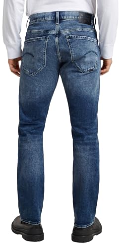 G-STAR Raw - Mens Mosa Straight Jeans, Color Faded Cascade, Size: 35W x 34L2