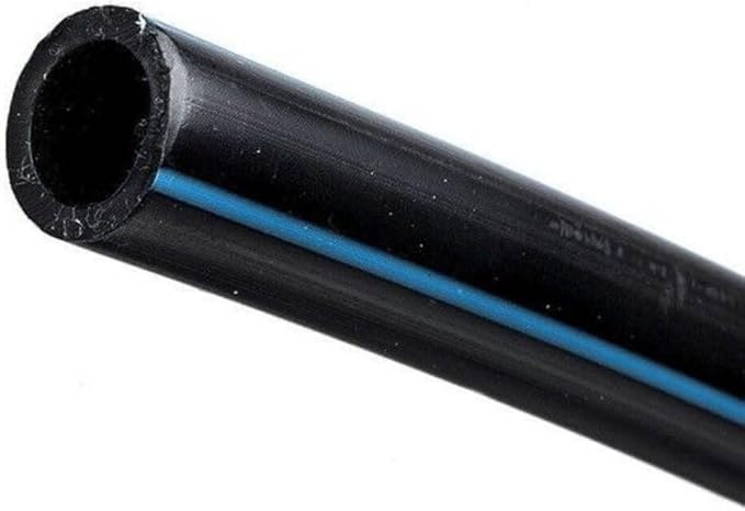 Suinga Tubo acqua potabile 50 mm 10 bar 100 m | Tubo 50 mm PE100 alimentare alta densità | Tubo polietilene fascia blu AENOR, nero