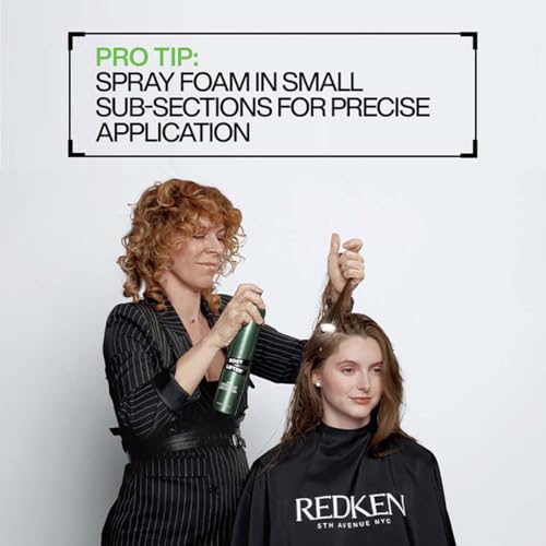 Image of Redken Root Lifter Volumizing Spray Foam, 300 ml | Volumizing spray foam with medium control. Lifts roots to provide long-lasting volume and instant anti-frizz protection.
