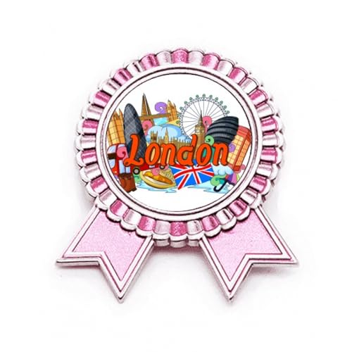 Broche London Eye en métal premium insigne England Rose M
