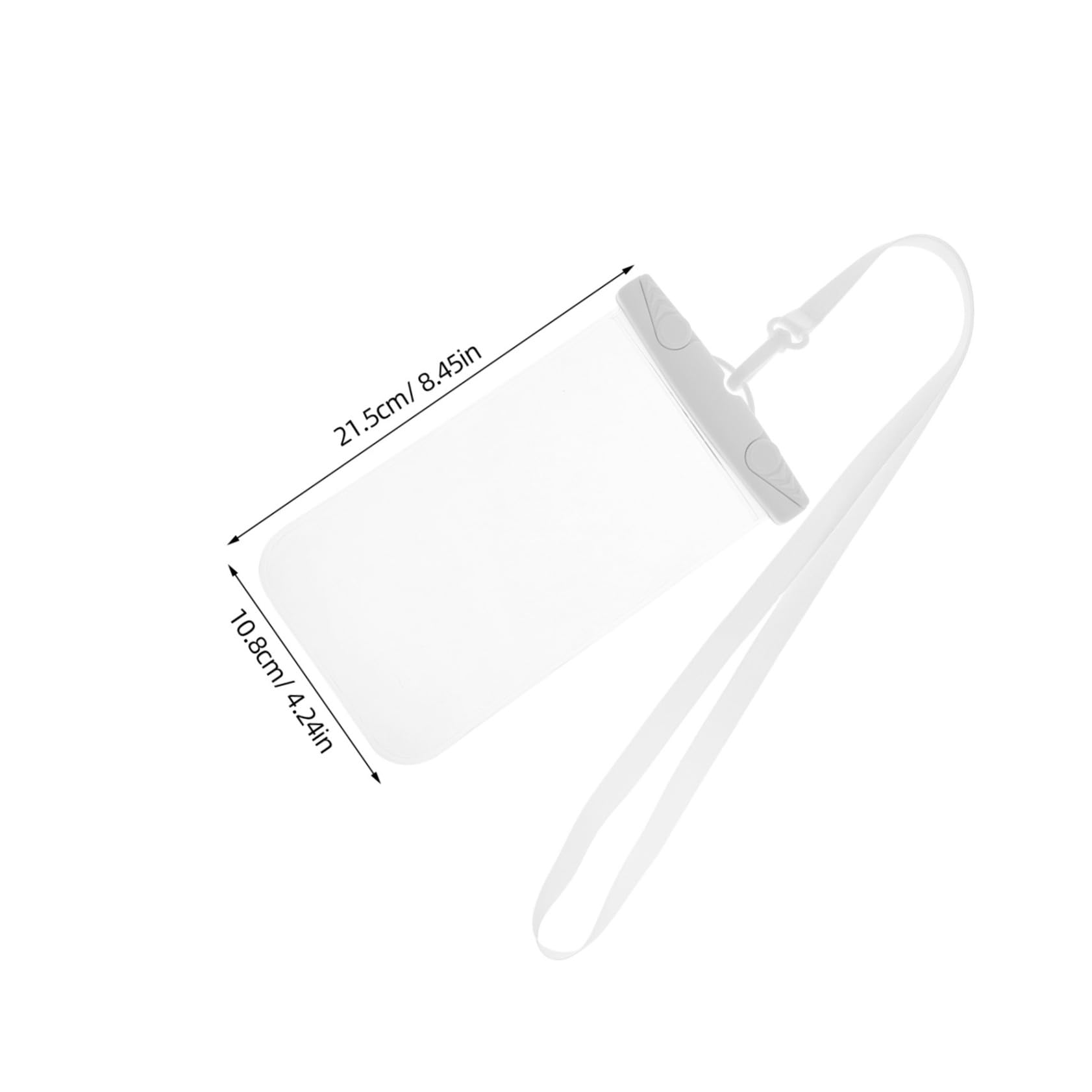 KALLORY Floating Phone Pouch Touchscreen Operable Dry Bag for Swimming Beach Kayaking Case for Cell Phones Water White