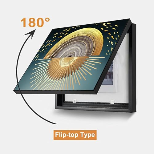 Image of Electric MCB Box Cover Frame With Hydraulic Decorative Painting Gold Sun Painting Electrical Panel box Cover, Switch Box Frame Will Fit Max 10x14 inch Switch Board, Outer Size 13X17 Inch