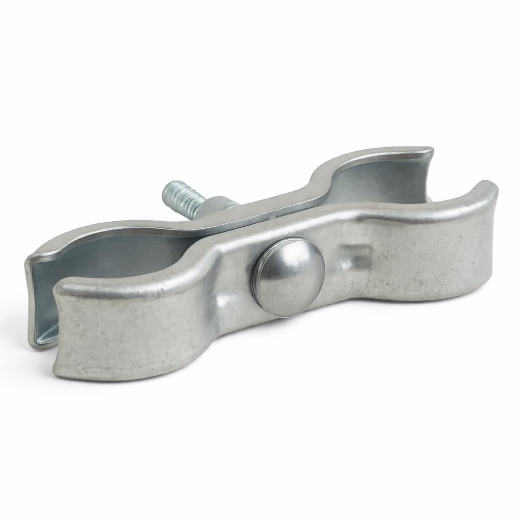 Temporary Fencing Panel Coupler Clamp – Galvanised Steel – for Temporary Fence Panels – Multiple Quantities (1)