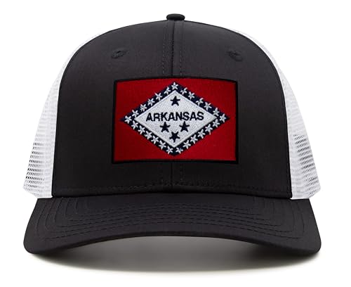 Image of International Tie State Hat for Men and Women, Adjustable Snapback Trucker Baseball Cap with Embroidered Patch