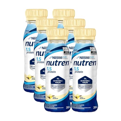 Nutren 1.5 Protein 200ml Sabor Baunilha kit com 6 unidades