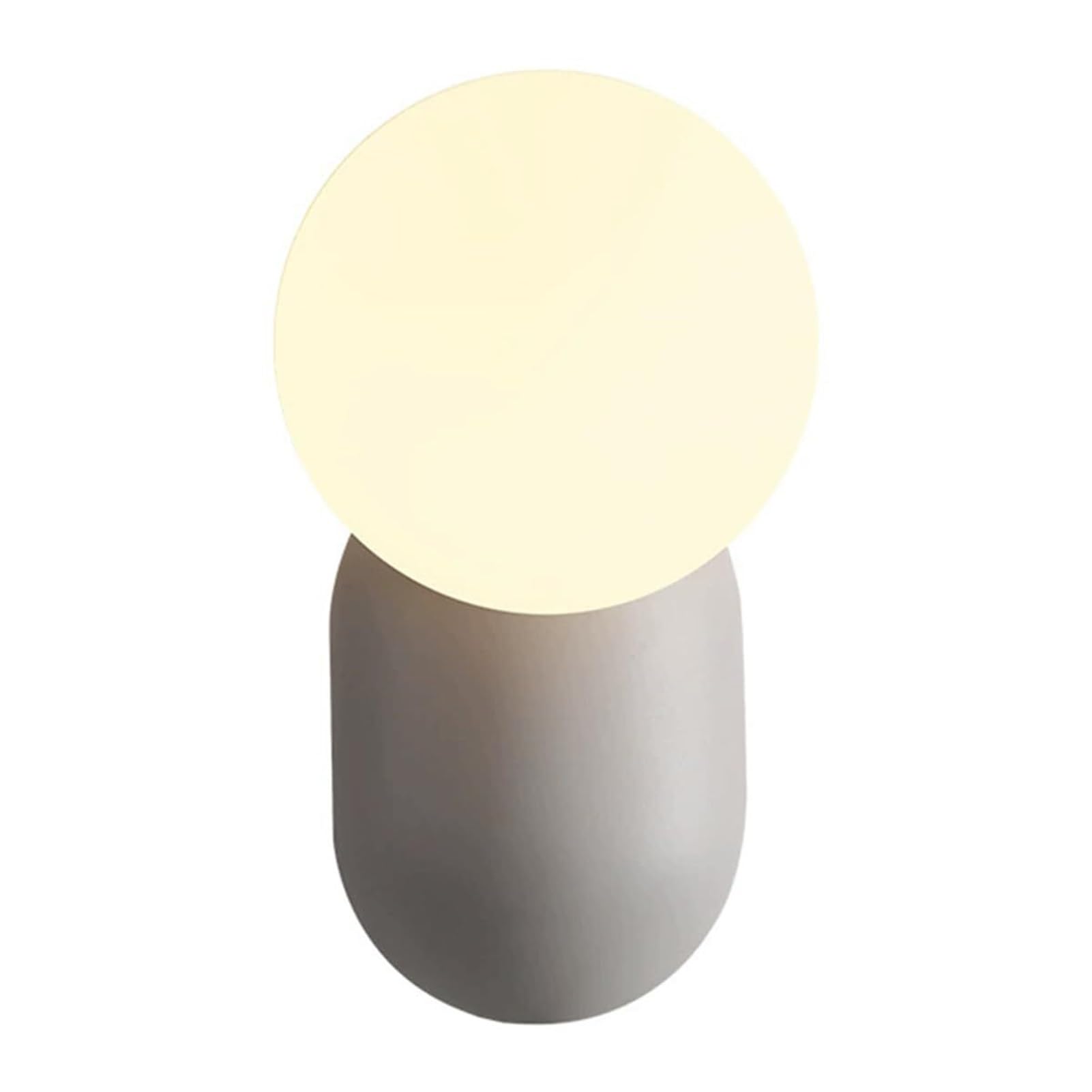 KBUUKYYXouy Minimalist Resin Small Wall Light Lamp Sconce Fixture Concise Globe Acrylic Shade Nordic Hardwired G9 Base Contemporary for Staircase Entrance Cafe Balcony(Ash)