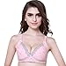 Price comparison product image HEETEY Maternity Bra,Women Feeding Nursing Pregnant Maternity Bra Underwear Love Breastfeeding Bra with Removable for Mom Baby Pink