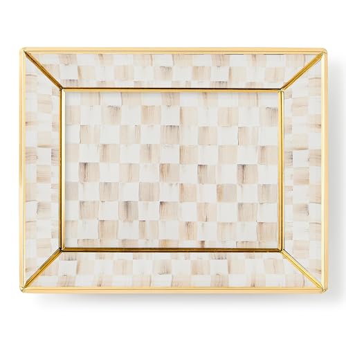 MACKENZIE-CHILDS Glass Tray, Decorative Bathroom Counter Tray, Sm...