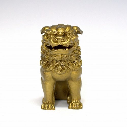 Amazon.co.jp: NO-1 風水の獅子置物（小）≪寿山石/金色≫ : ホーム