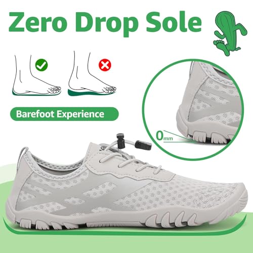 Image of SAGUARO Water Shoes for Women - Barefoot Quick-Dry Aqua Sock, Lightweight, Breathable for Swimming, Beach and Outdoor Activities Size 5.5-10.5